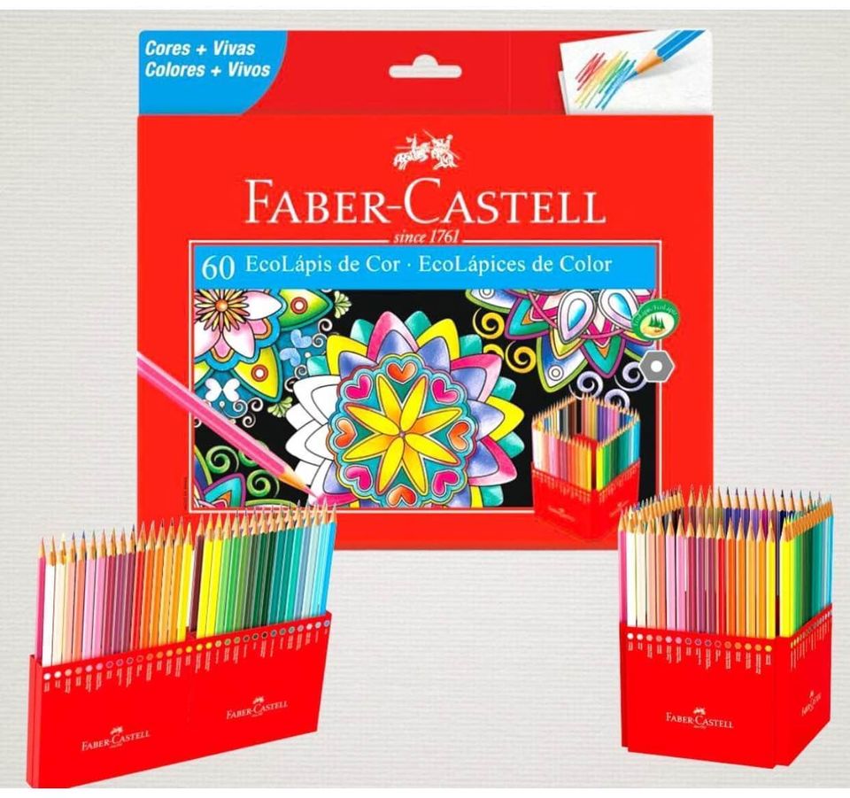 Lapices de Colores Faber Castell Ecolapices 60Col