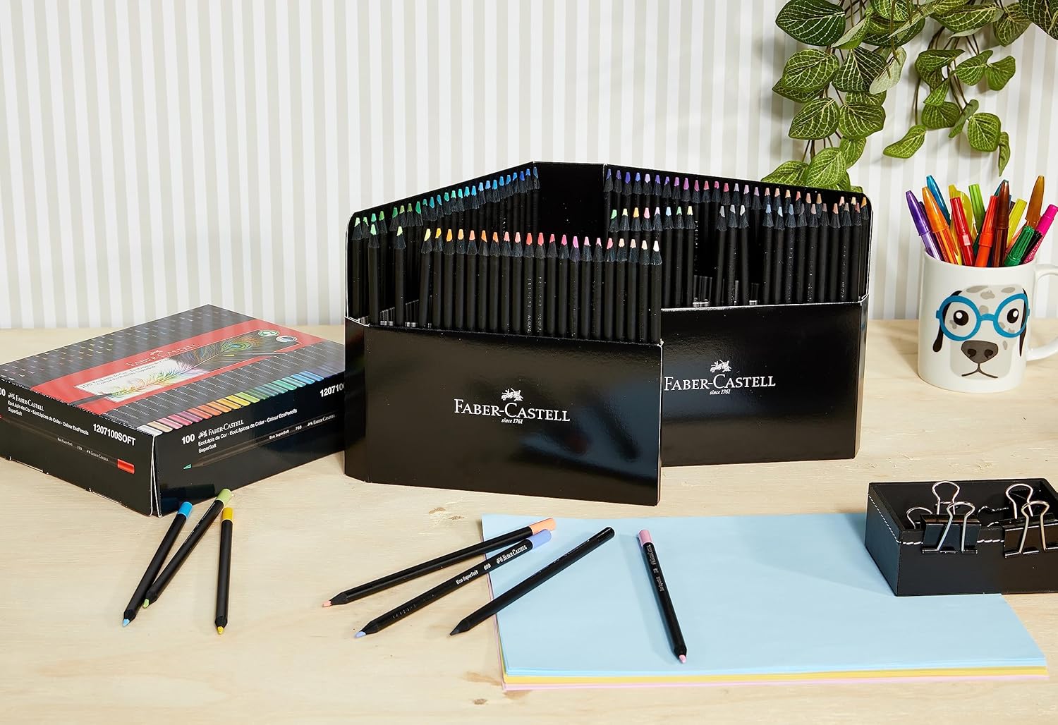Lapices de Colores Faber Castell SuperSoft 100 Col.