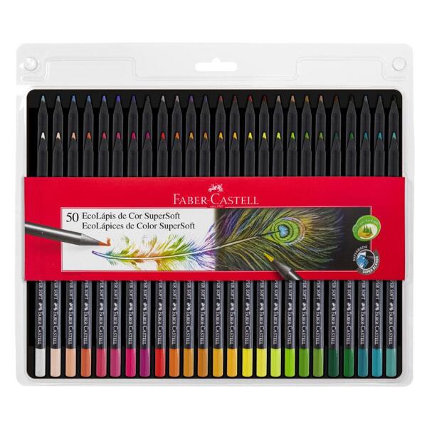 Lapices de Colores Faber Castell SuperSoft 50 Col.