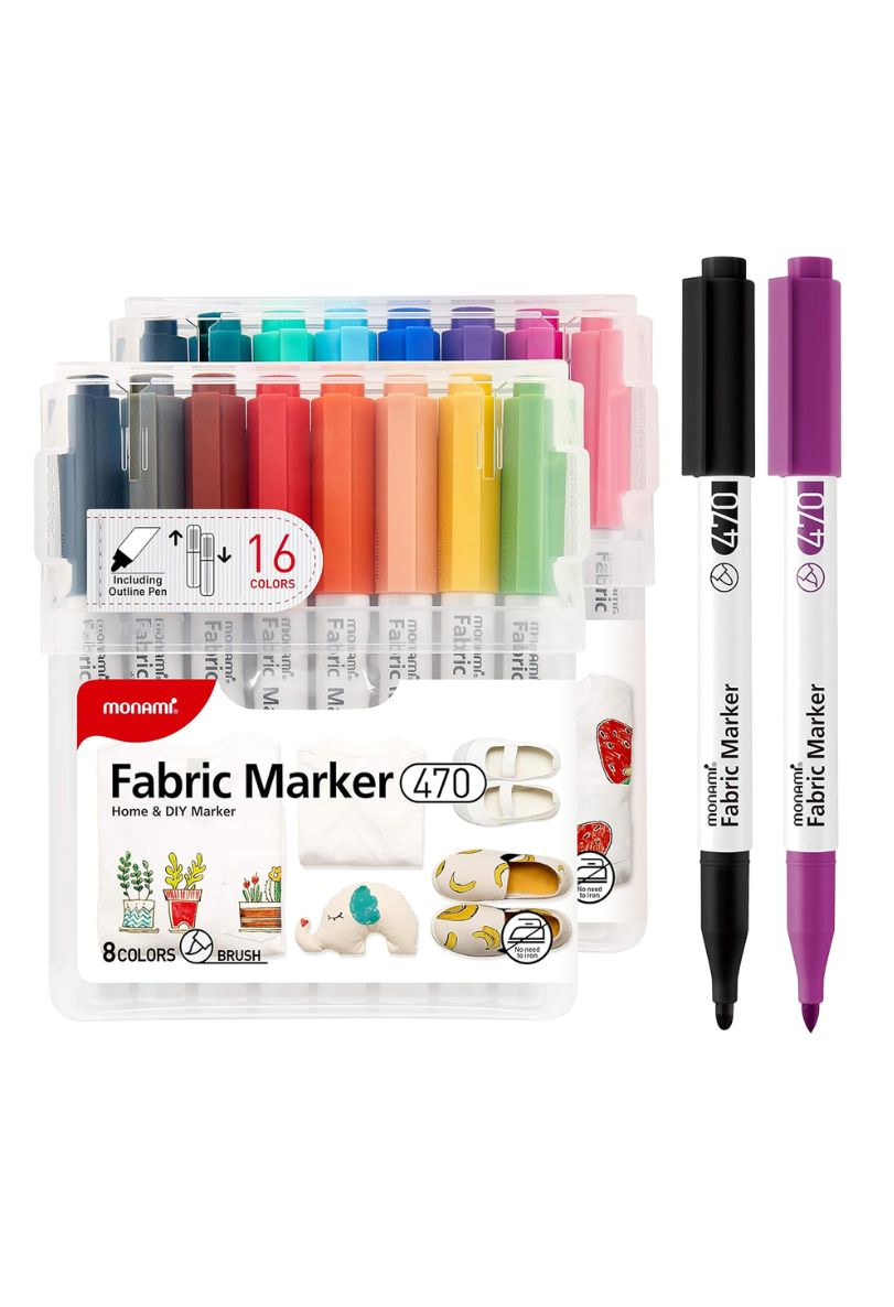 Marcador Monami P/Tela - x 16pz