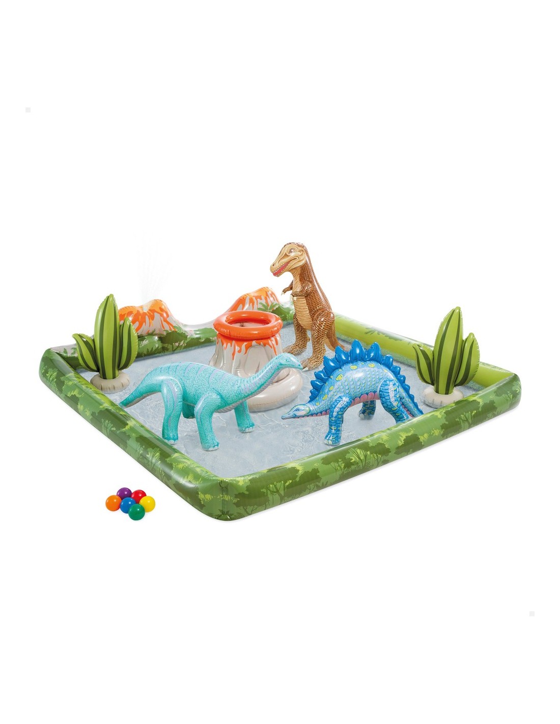Play Center Intex Jurassic Adventure 201x201x36 Cm 410 Lts 56132