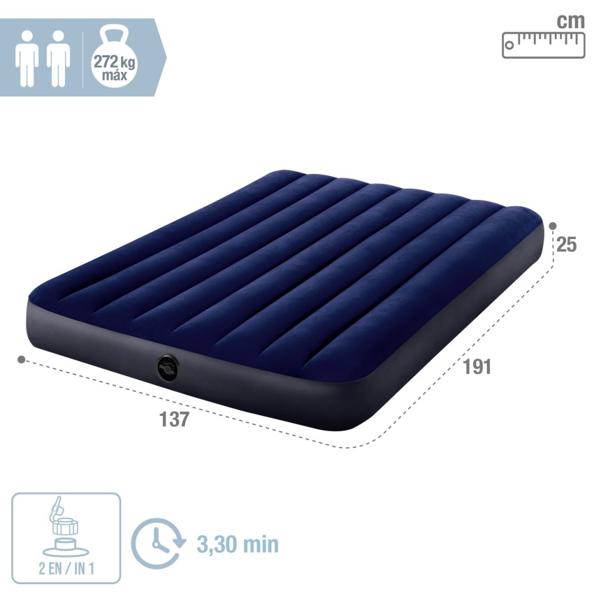 Colchón Intex Dura Beam 137×191×25 Cm 64758