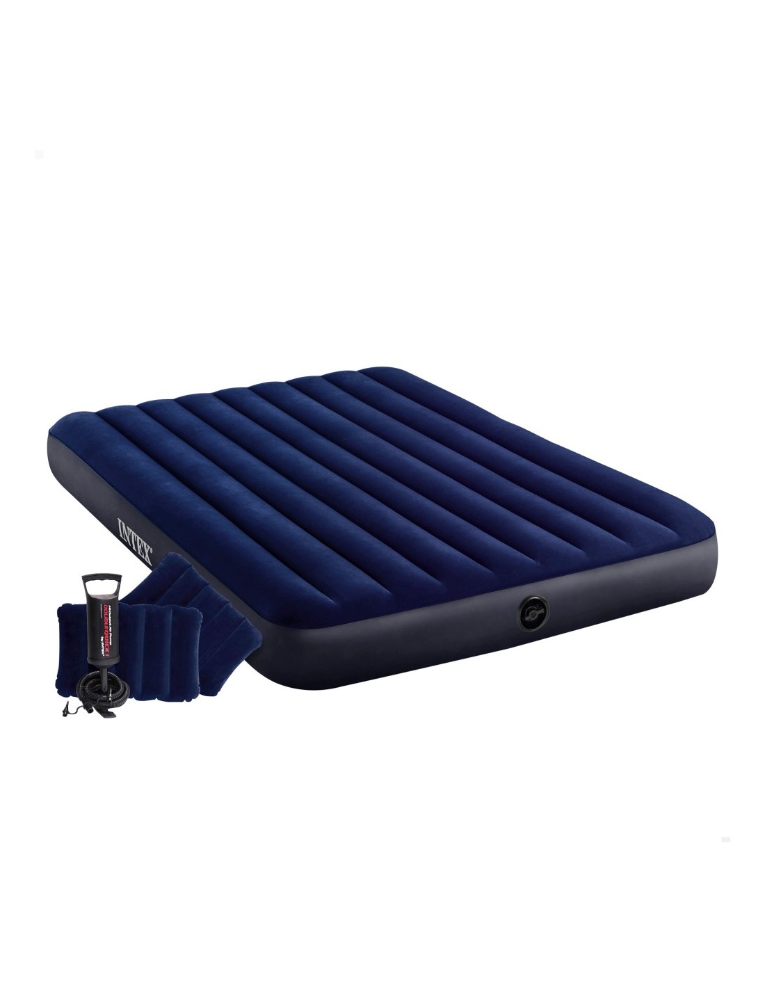 Colchón Intex Classic Downy 152×203×25 Cm Con Accesorios