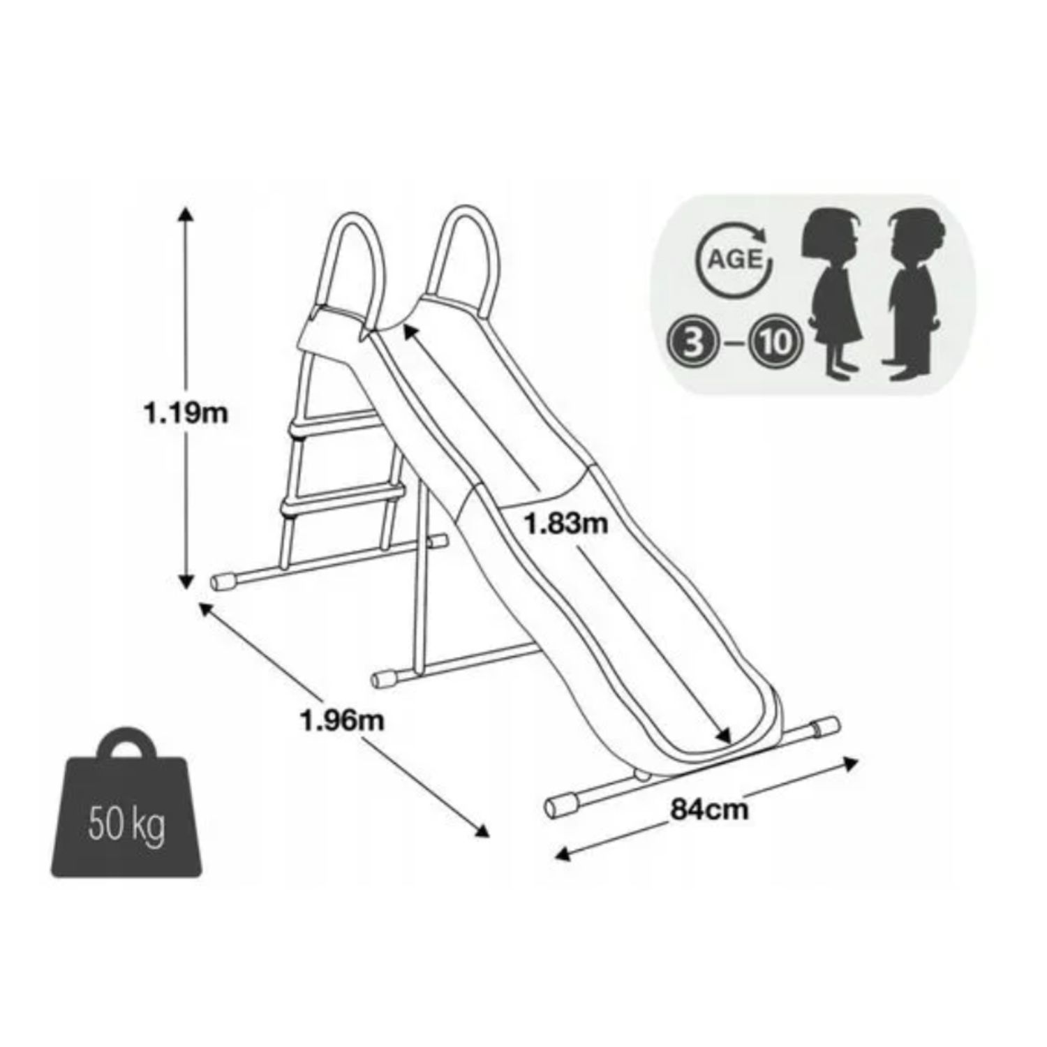 Tobogan Infantil Intex Para Jardin Plastico Reforzado