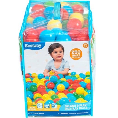 Pelotas Bestway Multicolores en bolsa x 250U. 52649