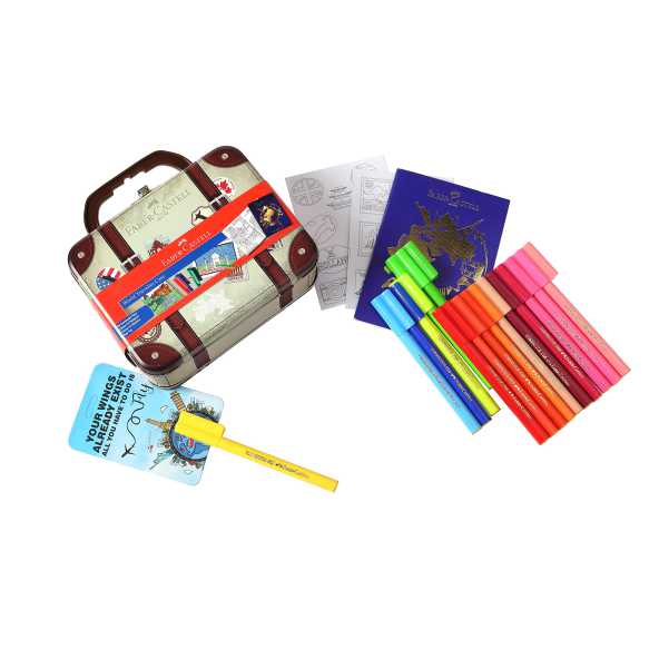 SET FABER C/LIBRO P/COLOREAR Y 25 MARC.