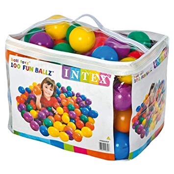 PELOTAS 8CM.MULTIC.100U.EN BOLSO