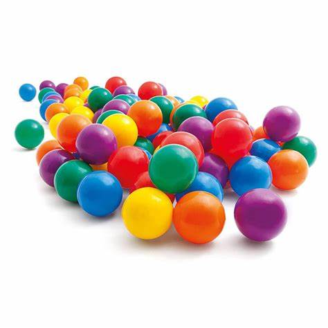 PELOTAS 8CM.MULTIC.100U.EN BOLSO